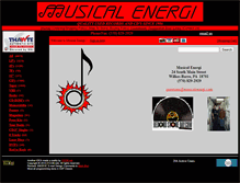 Tablet Screenshot of musicalenergi.com